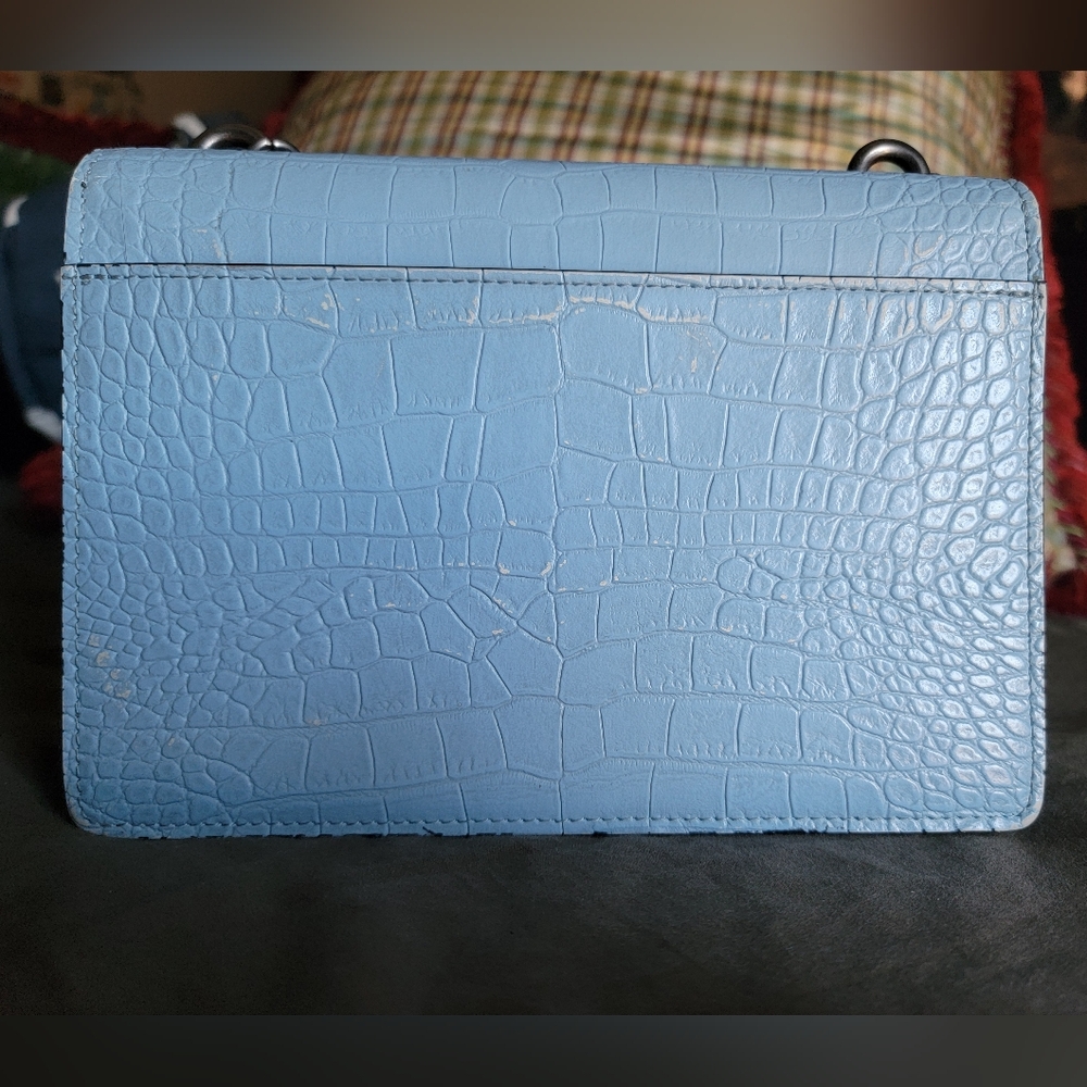 Kurt Geiger Shoreditch Croc Embossed Leather Hand Bag - Picture 10 of 14
